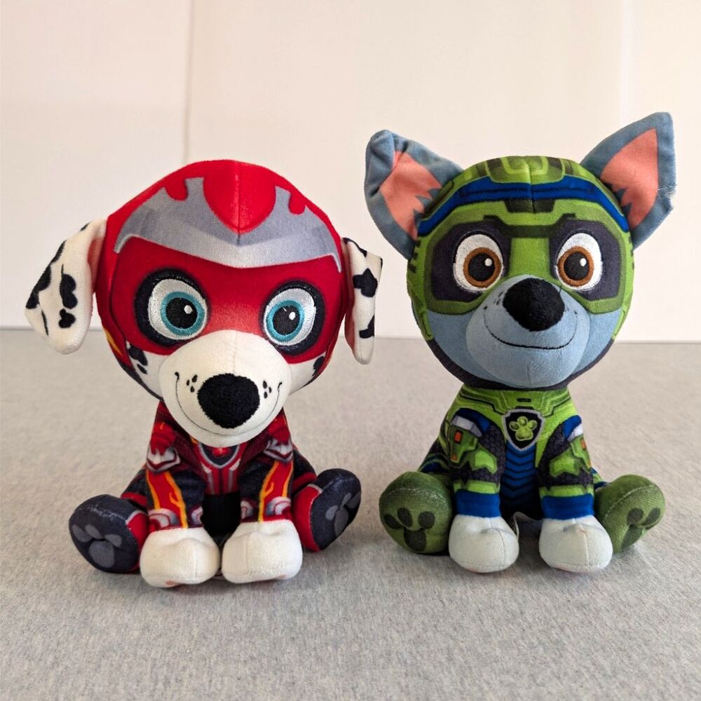 Spin Master PAW Patrol Plush Dogs Set of 2 Marshall & Rocky Small T16604